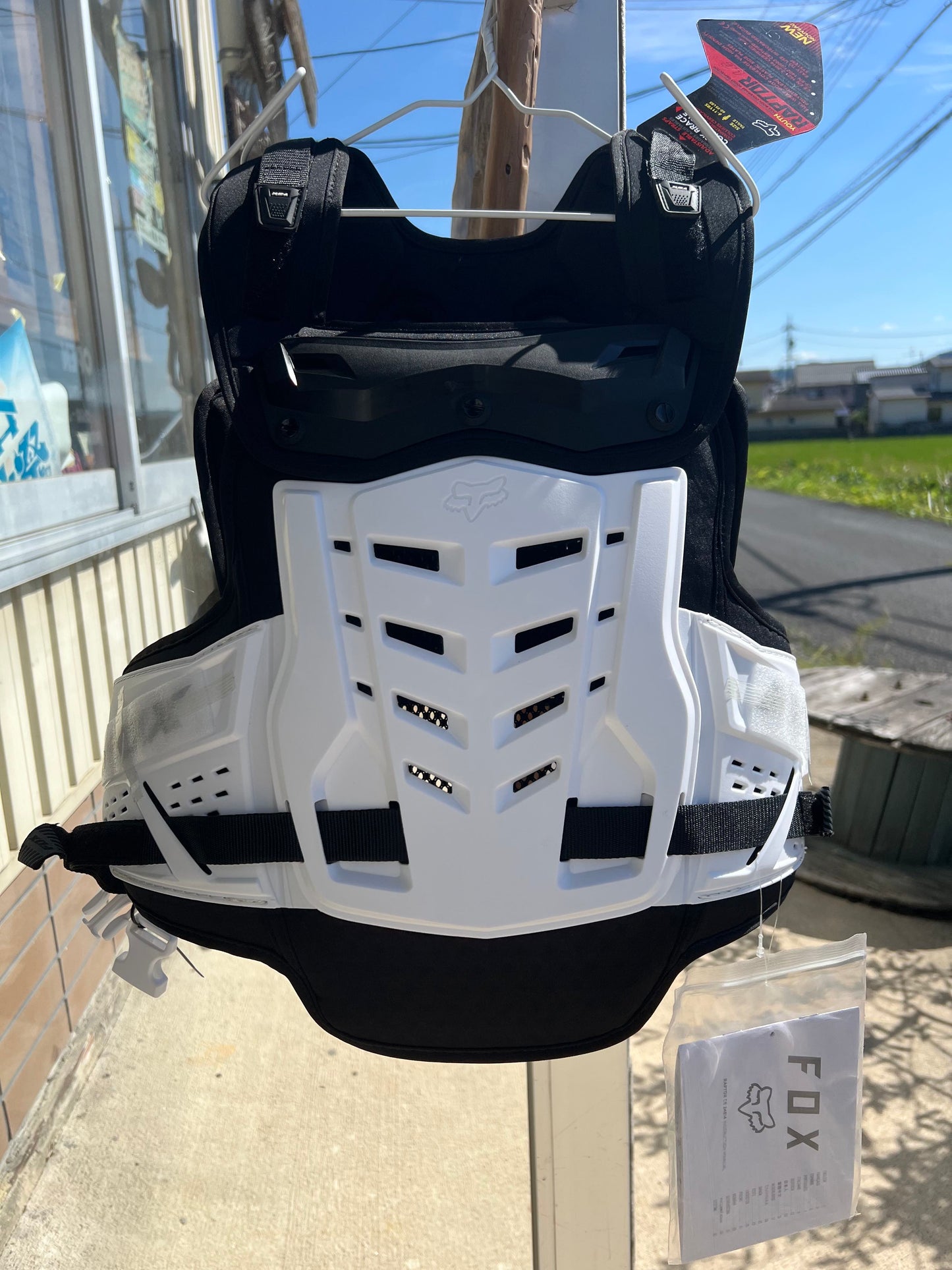FOX BMX WHITE フォックス ラプタープロフレーム LC ルーストデフレクター ホワイト 子供用 正規代理店契約商品 ■