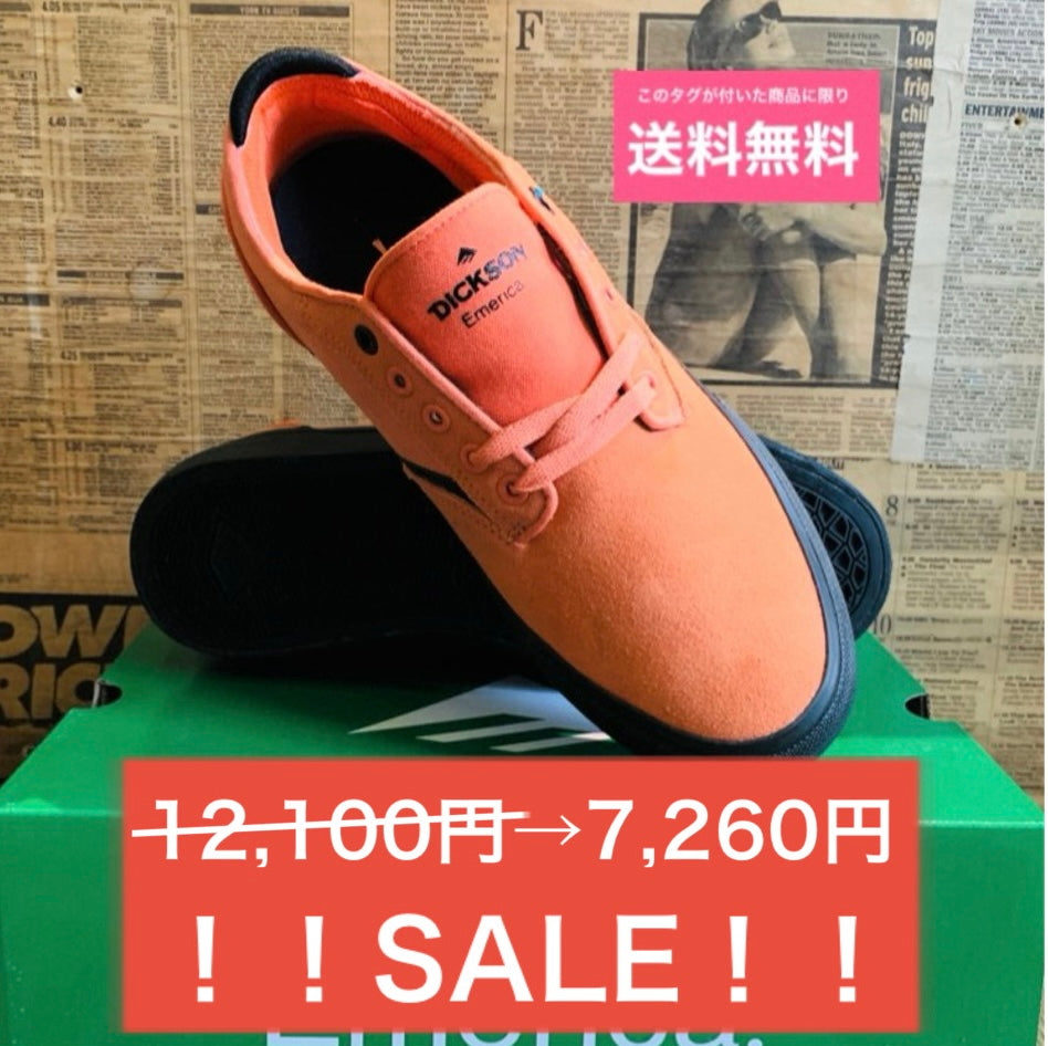 ★送料無料 SALE商品 EMERICA エメリカ DICKSON 26.5cm PINK/BLACK ピンク スケートボード BMX 靴 シューズ 全国通信販売可能 ○