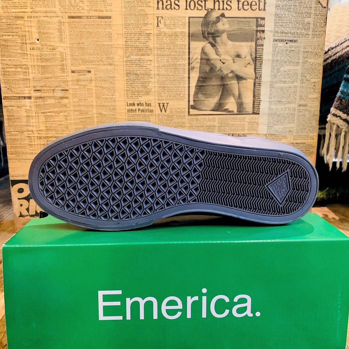 送料無料 SALE商品 スケシュー スリッポン EMERICA エメリカ WINO G6 SLIP-ON 26.5cm 27cm BLUE 青 スケボー 靴 人気ブランド 全国通信販売可能