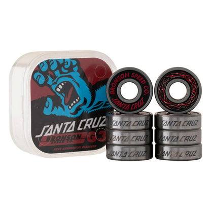 Bronson Speed Co. SANTA CRUZ G3 BEARING SKATEBOARD スケートボード ベアリング 正規代理店契約商品 ■