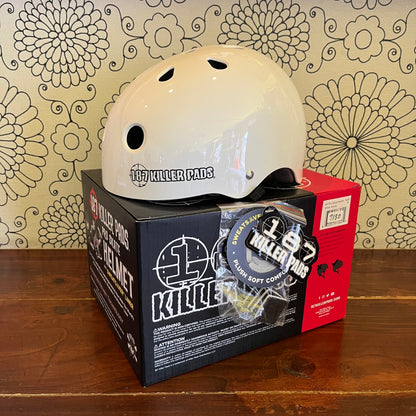 ★送料無料 187 KILLERPADS SKATE HELMET WHITE 187 キラーパッド ヘルメット 白 子供 大人BMX スケートボード 男女兼用 正規代理店契約商品★ ★ ■