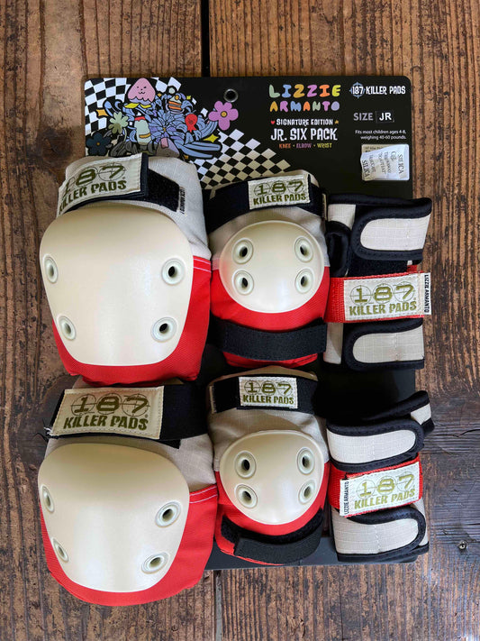 187KILLER PADS JR SIX PACK LIZZIE ARMANTO SKATEBOARD パッド スケボー 子供用 キラーパッド 正規代理店契約商品 ■