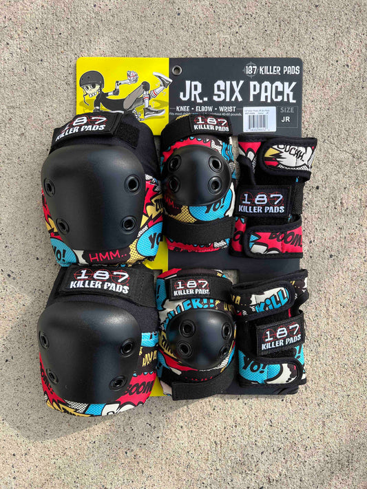 187KILLER PADS JR SIX PACK LIZZIE ARMANTO コミック柄 SKATEBOARD パッド スケボー 子供用 キラーパッド 正規代理店契約商品 ■