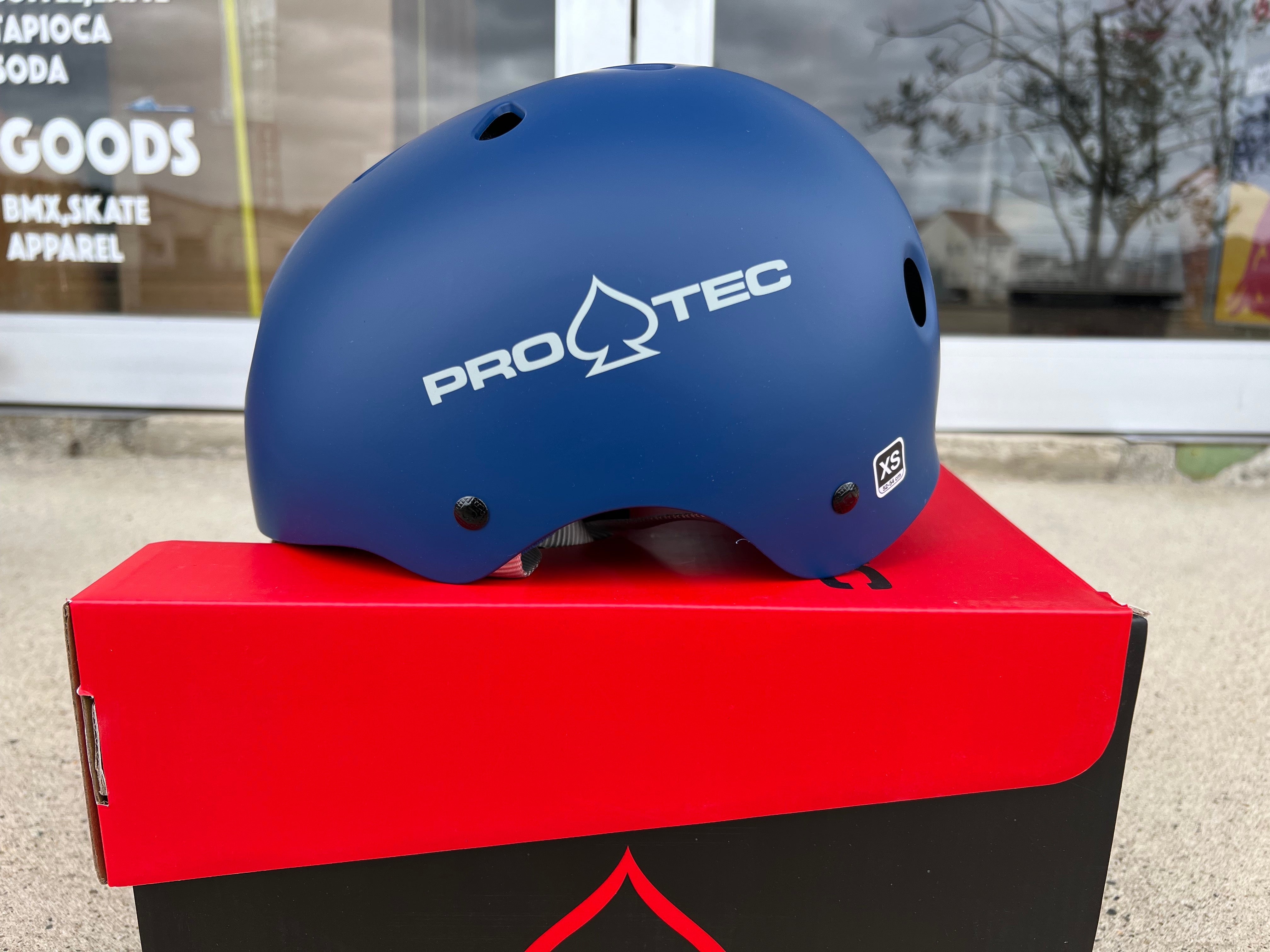 PRO-TEC プロテック CLASSIC SKATE ブルー おすすめ ヘルメット 半キャップ 子供 大人 ストリート パーク ブレイクダンス  オリンピック 正規代理店契約商品 ■