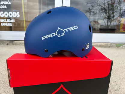 PRO-TEC プロテック CLASSIC SKATE ブルー おすすめ ヘルメット 半キャップ 子供 大人 ストリート パーク ブレイクダンス オリンピック 正規代理店契約商品 ■