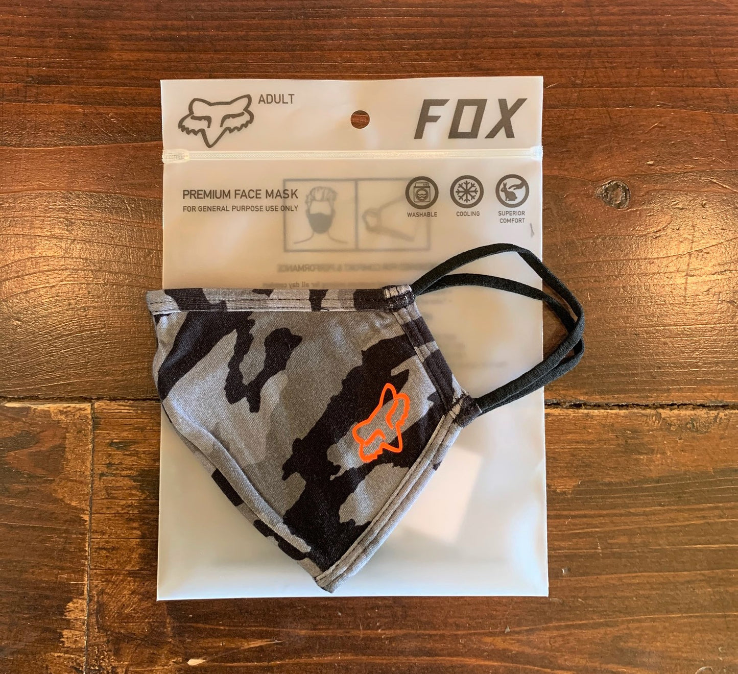 送料無料 BMX 自転車 人気ブランド マスク FOXRACING フォックス FACE MASK 大人用 CAMO 洗濯できるマスク 全国通信販売可能■